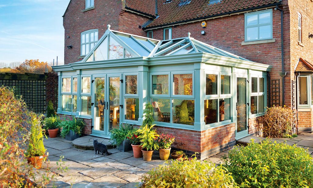 Chartwell green uPVC orangery