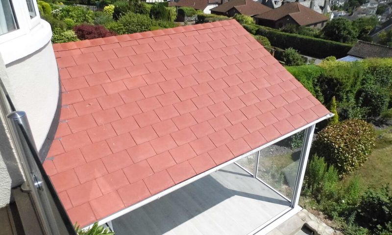 Red tiled roof conservatory