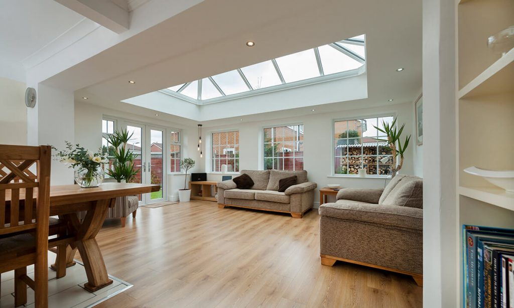 uPVC orangery interior view