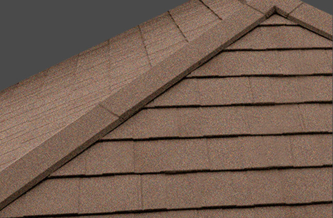 Brown tiled roof