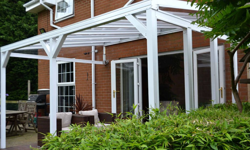 uPVC white canopy