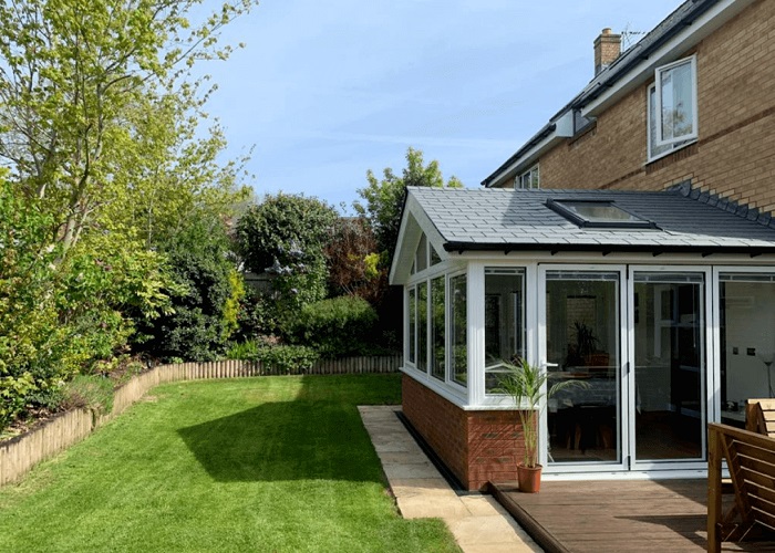A stone black supalite tiled roof