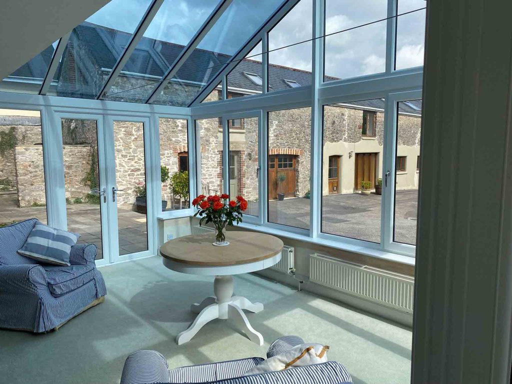 glass roof extension