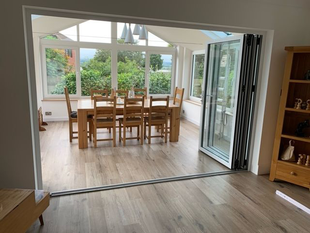 bifold doors on extension